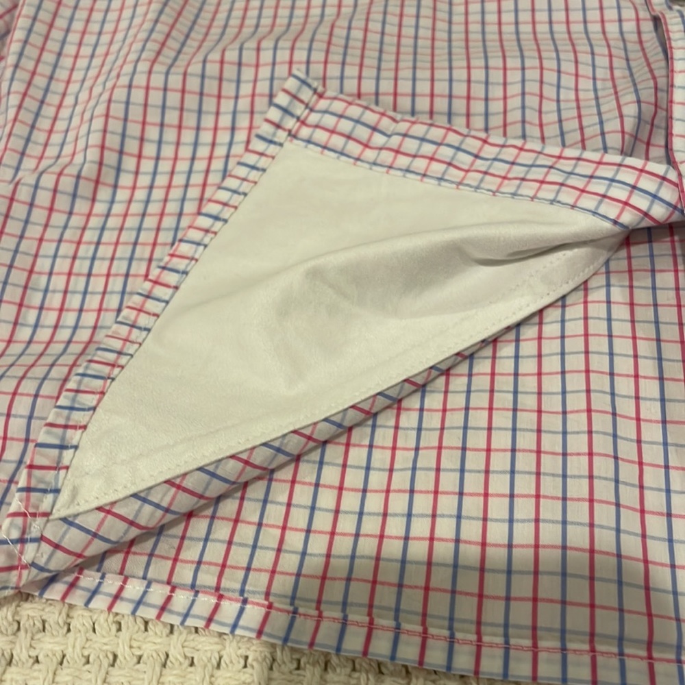 Orvis SS Tech LS Shirt White/Blue/Pink Medium - Picture 4 of 15